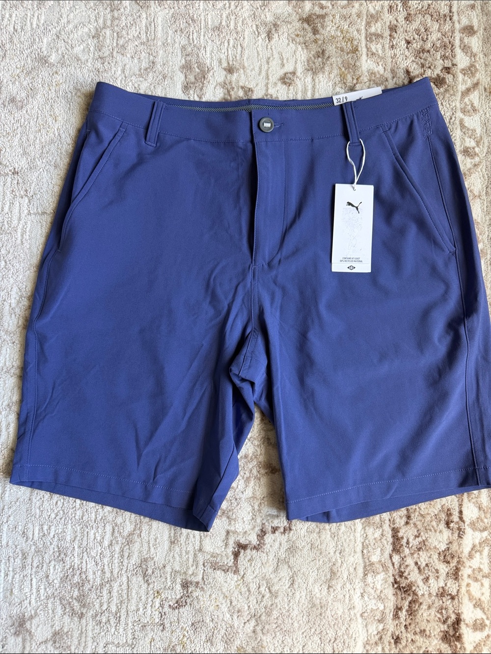 Puma Men's Navy Athletic Performance Shorts